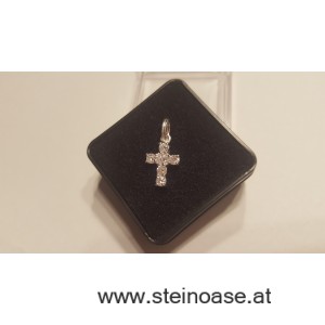 Anhänger Kreuz mit Kristallen